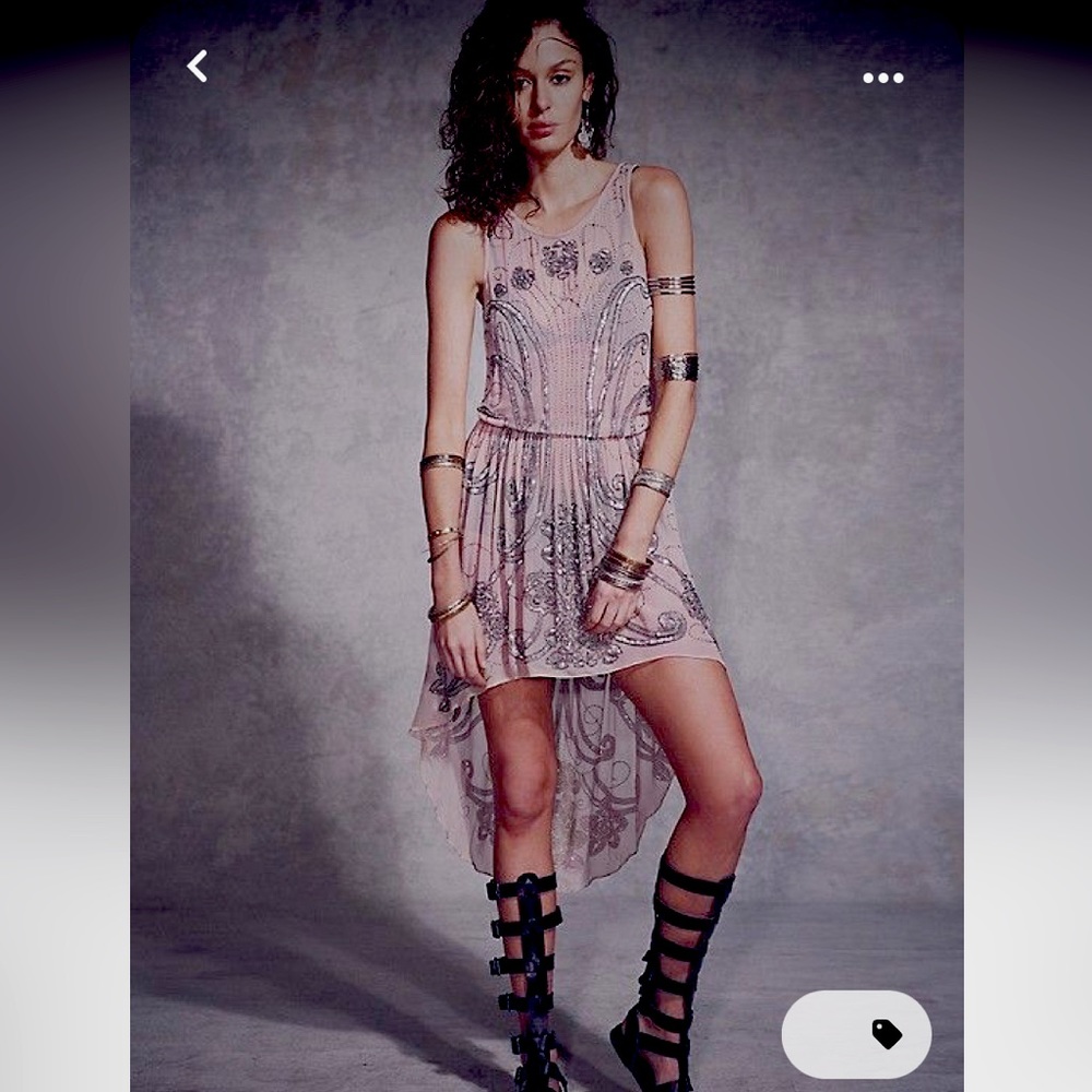 Free people Haute Hippie Sequin Beaded  dress M  Revolve Party New Years